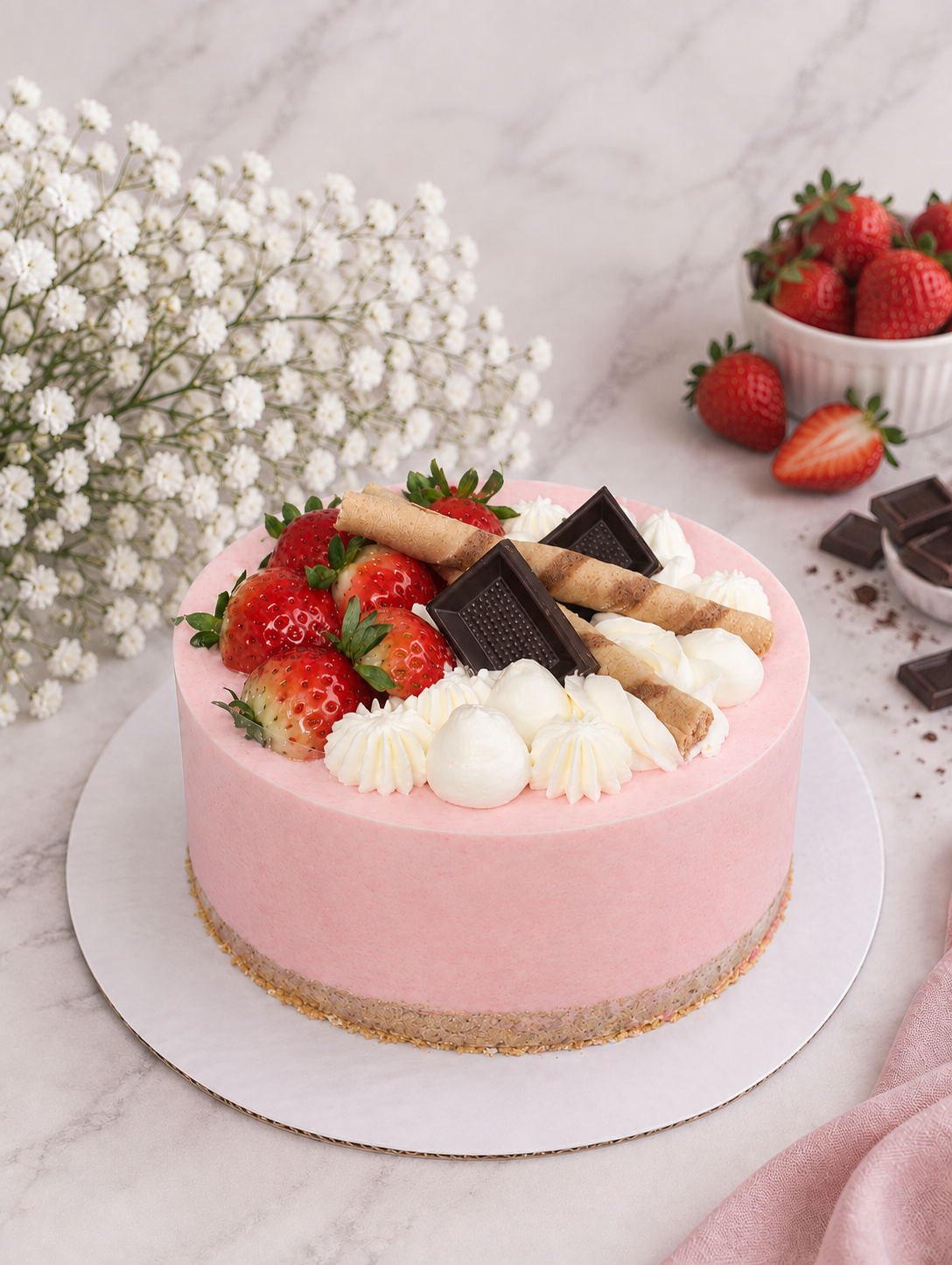 Strawberry 6-inch cheesecake